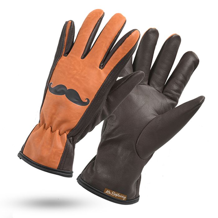 Gant de jardin marron moustache MISTER