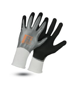 Gant de maintenance ROSTAING STOP-OIL avec double enduction nitrile pour travaux en milieux huileux
