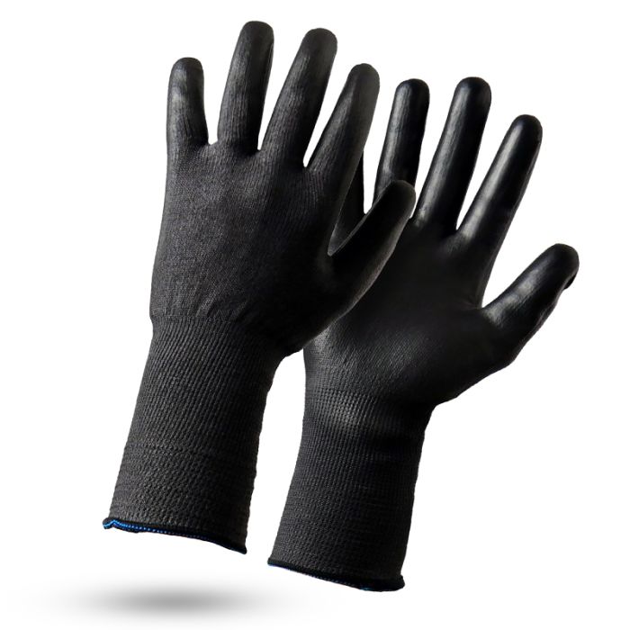 Gant anti coupure fin protection poignet noir BLACKTACTIL30